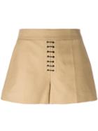 Alexander Wang High-waisted Shorts, Women's, Size: 4, Nude/neutrals, Cotton/polyester