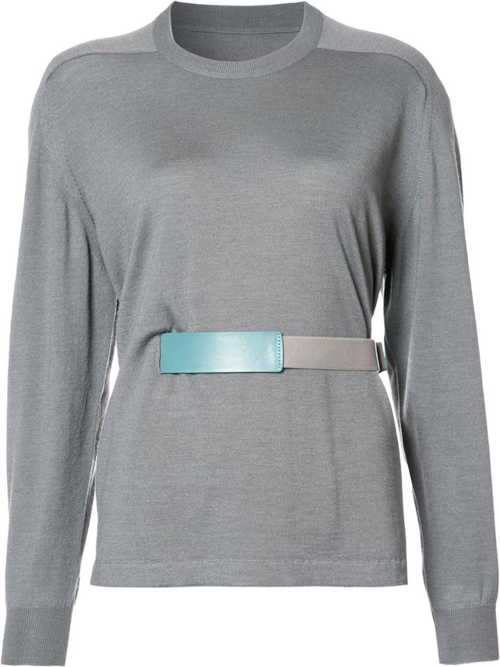 Maison Margiela Belted Top - Grey