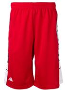 Kappa Logo Stripe Shorts - Red