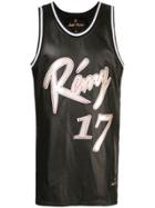 Just Don Logo Patch Jersey Vest - Black