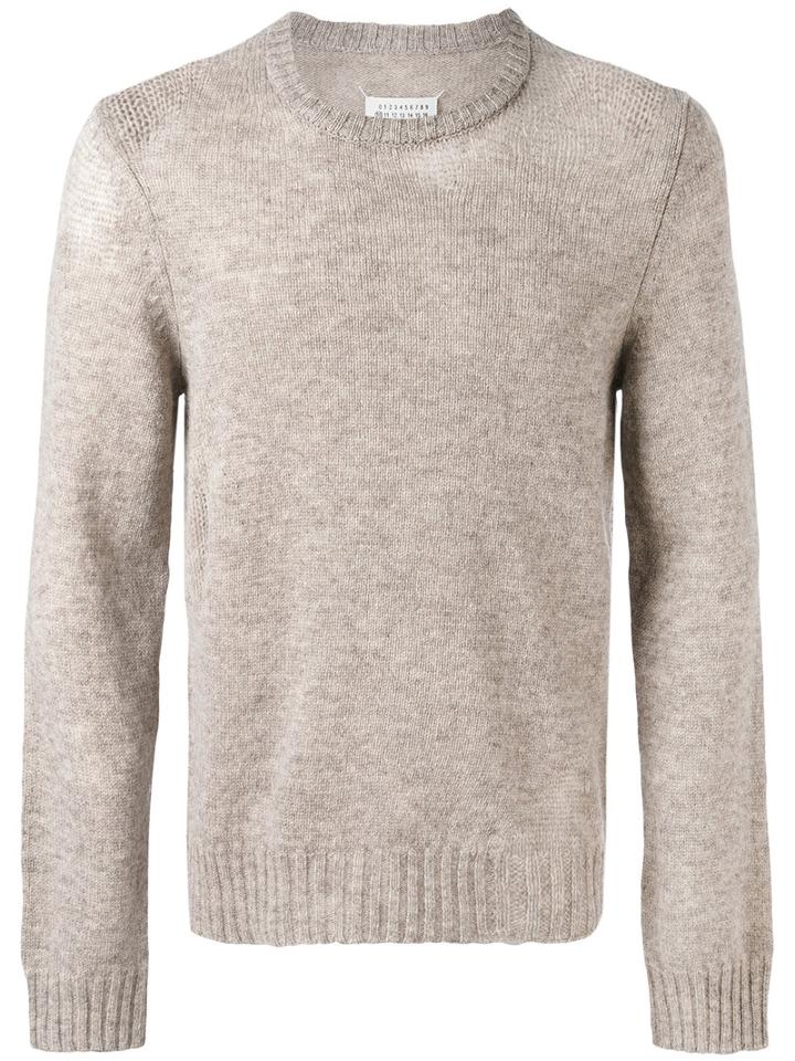 Classic Knitted Sweater - Men - Wool - Xl, Brown, Wool, Maison Margiela