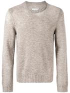 Classic Knitted Sweater - Men - Wool - Xl, Brown, Wool, Maison Margiela