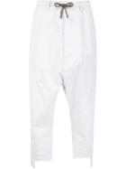 Vivienne Westwood Man Disjoint Cuff Trousers, Men's, Size: 50, White, Cotton/linen/flax
