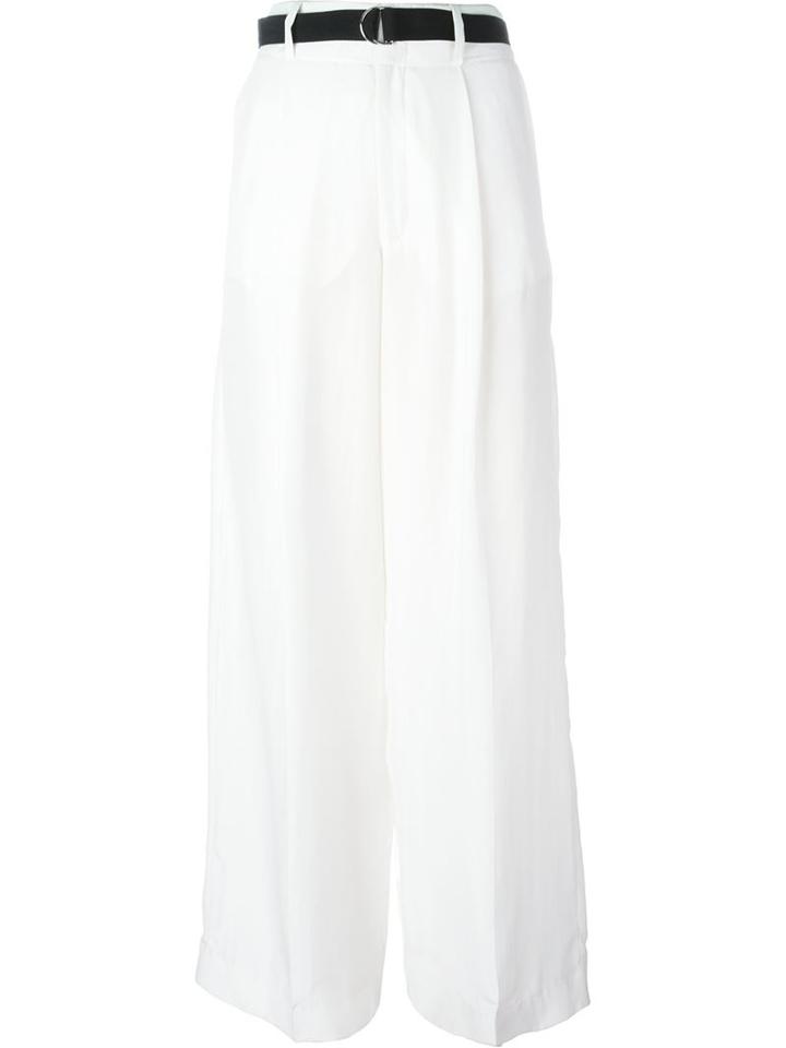 Joseph Wide-leg Trousers, Women's, Size: 38, White, Silk