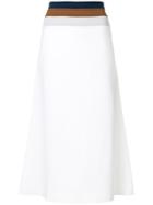 Sonia Rykiel Milano Knit Pleated Skirt - White