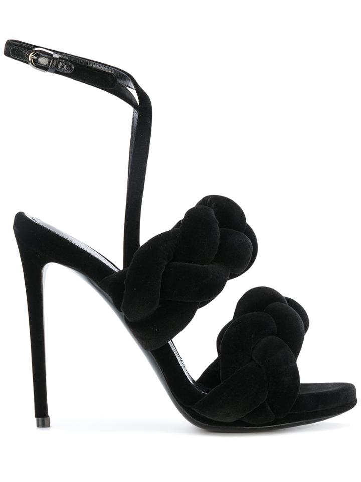 Marco De Vincenzo Braided Sandals - Black