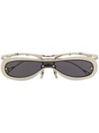 Innerraum Oval Frame Sunglasses - Silver