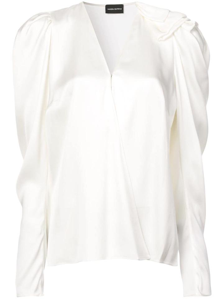 Magda Butrym V-neck Blouse - White