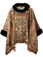 Etro Lamé-effect Print Poncho - Multicolour