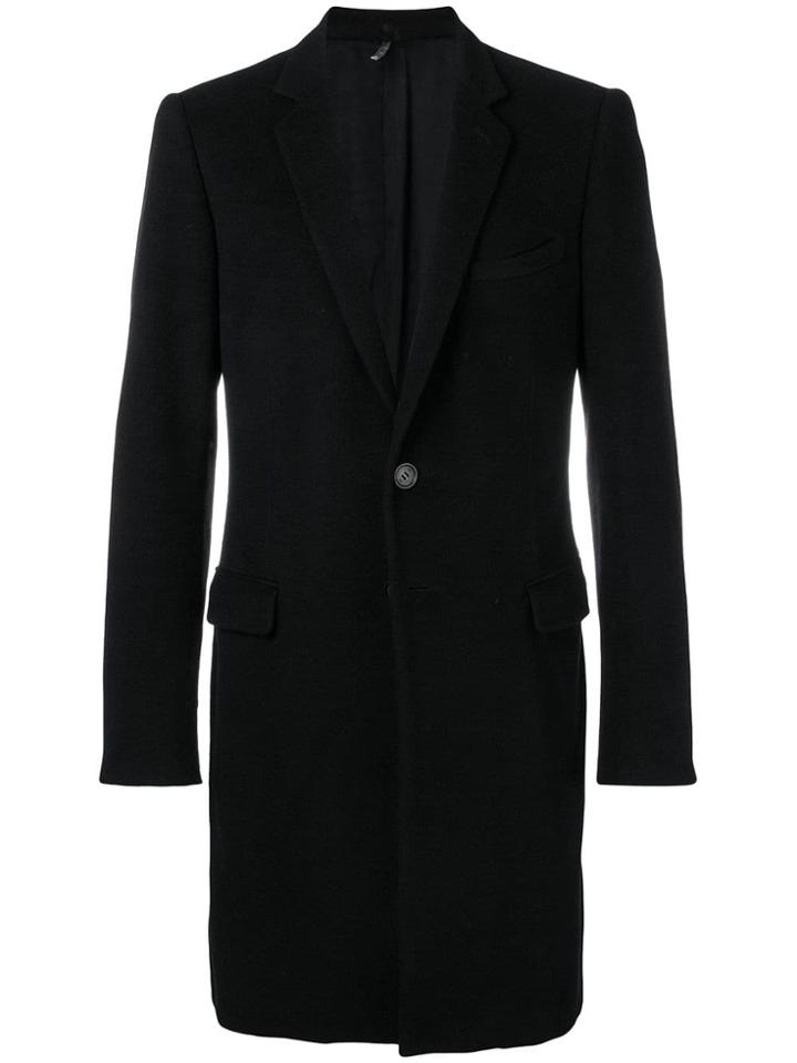 Christian Dior Vintage 2000 Single Breasted Coat - Black