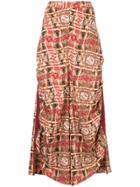 Pose Arazzi Printed Wide Leg Trousers - Red