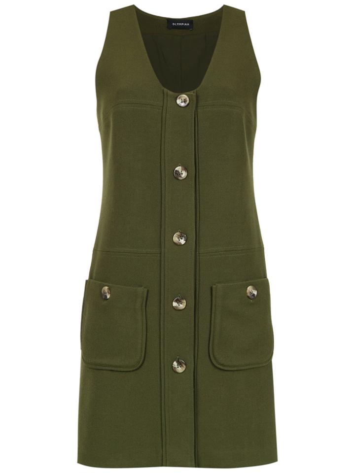 Olympiah Andes Flared Dress - Green