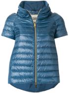 Herno Cropped Down Jacket - Blue