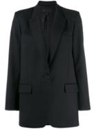 Nili Lotan Single-breasted Blazer - Black