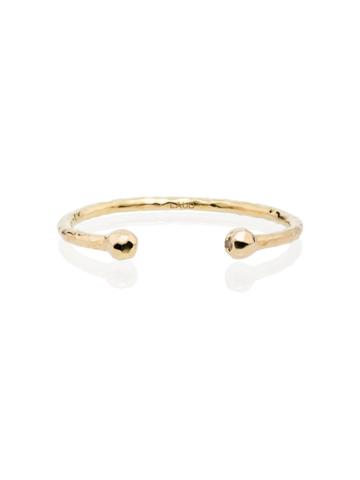 Laud Yellow Gold Torque Diamond Stud Bracelet