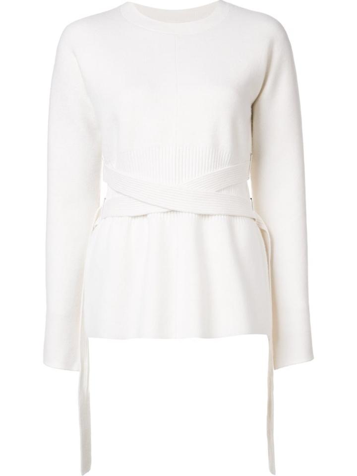 Proenza Schouler Crisscross Strap Jumper, Women's, Size: Xs, White, Spandex/elastane/cashmere/wool