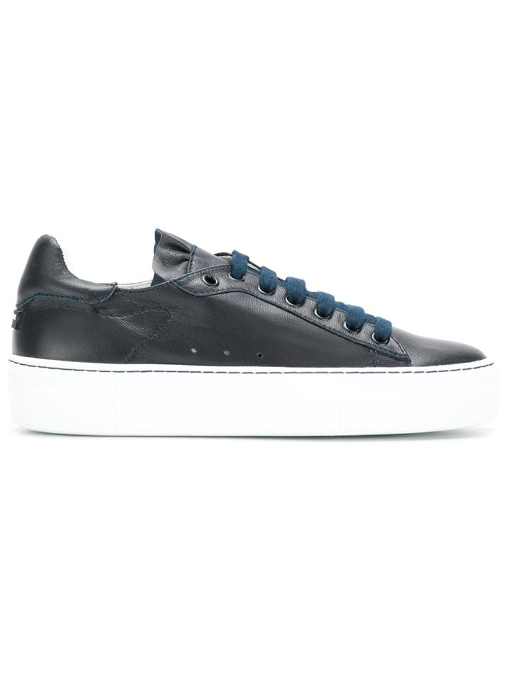 Jil Sander Navy Lace-up Sneakers - Blue