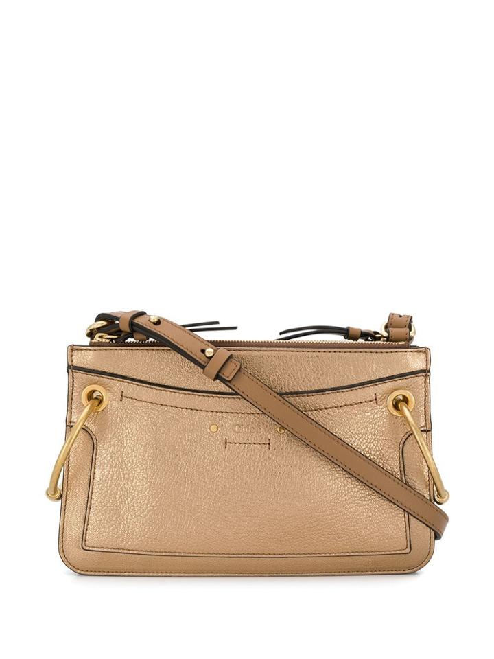 Chloé Ring Detail Crossbody Bag - Gold