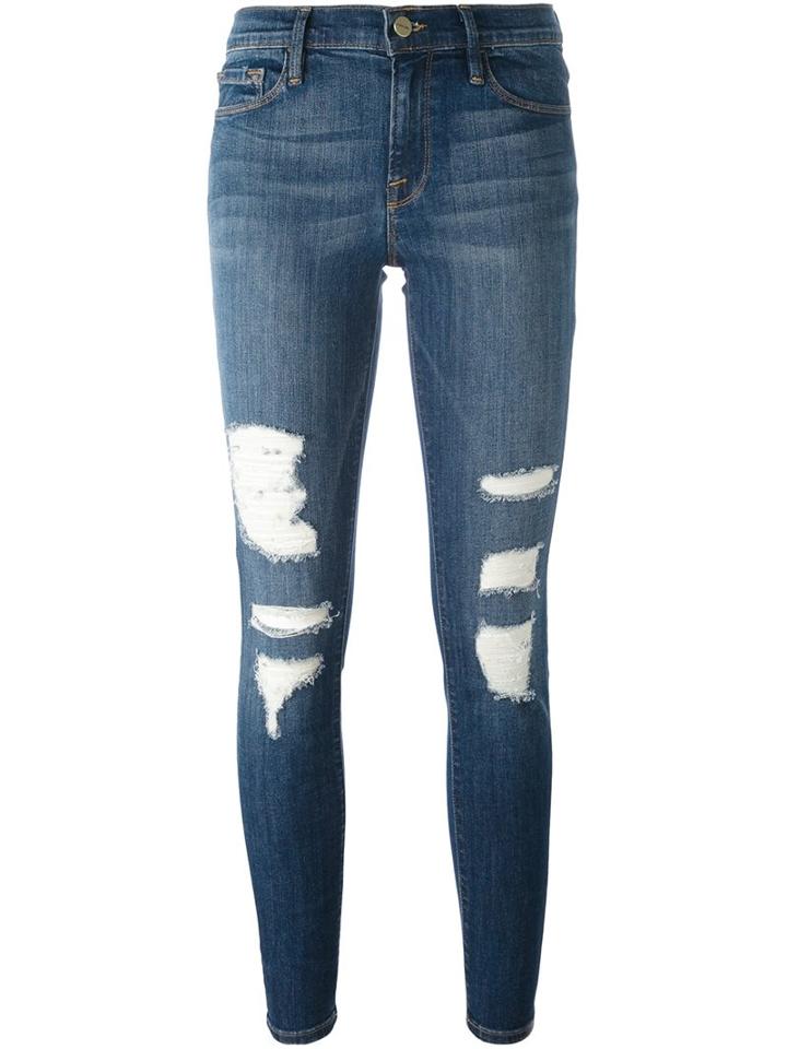 Frame Denim 'le Skinny De Jeanne' Jeans, Women's, Size: 26, Blue, Cotton/polyester/spandex/elastane