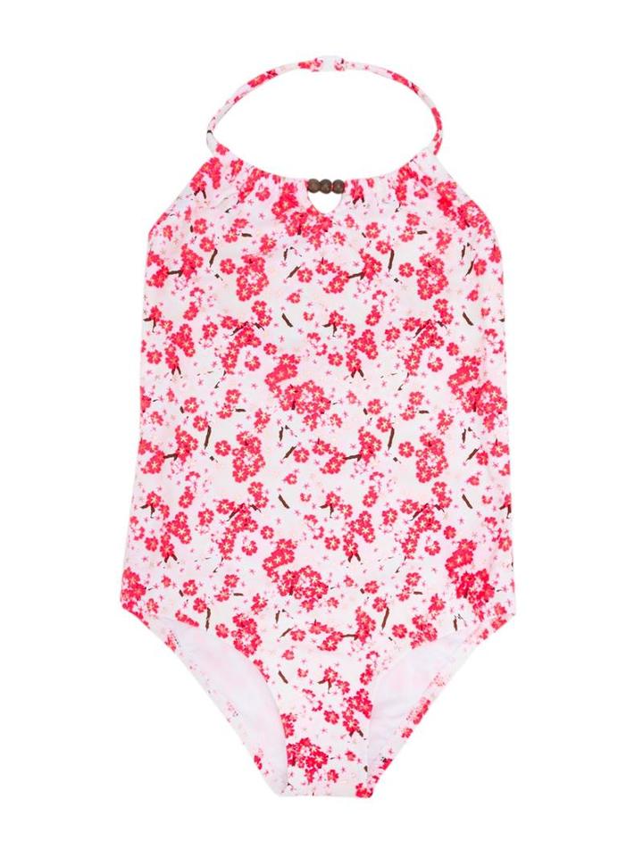 Sunuva 'japanese Blossom' Swimsuit, Girl's, Size: 11 Yrs, Pink/purple