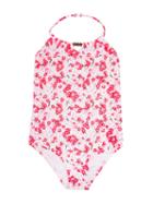 Sunuva 'japanese Blossom' Swimsuit, Girl's, Size: 11 Yrs, Pink/purple
