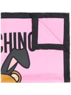 Moschino Playboy Bear Neckerchief - Pink & Purple