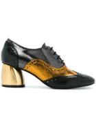 Fausto Zenga Metallic Heel Pumps - Black