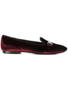 Tod's Double T Slippers - Red