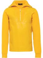 Prada Wool And Leather Sweater - Yellow
