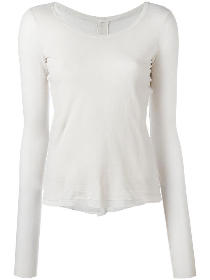 Kristensen Du Nord Scoop Neck T-shirt, Women's, Size: 1, Nude/neutrals, Cotton