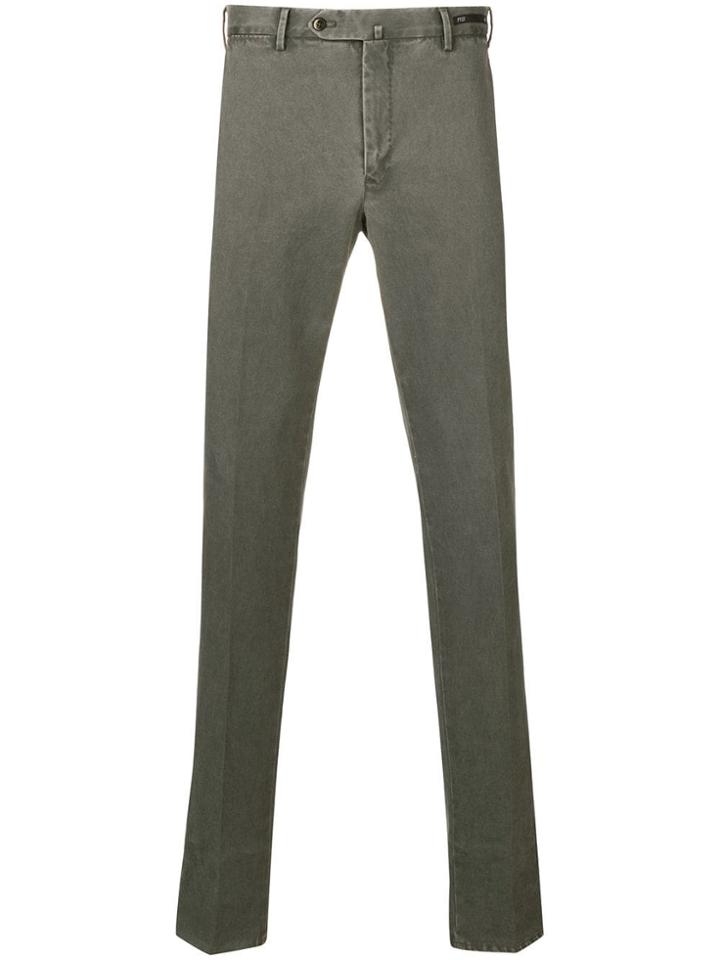 Pt01 Twill Chinos - Green