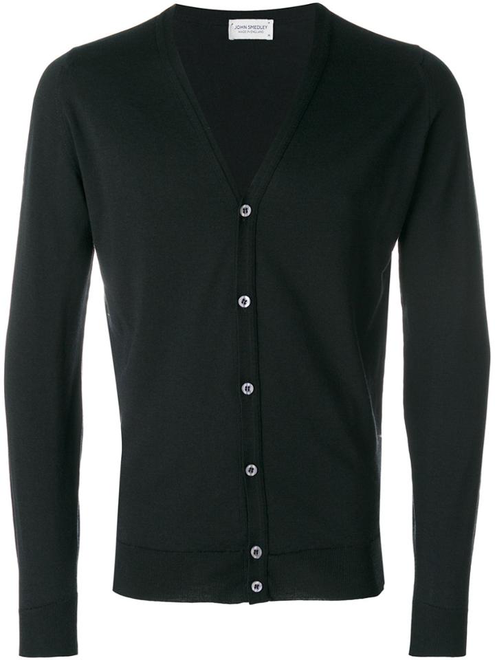 John Smedley V-neck Cardigan - Black