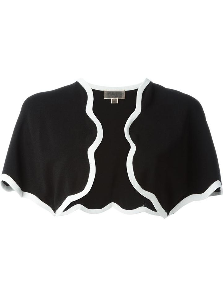 Giambattista Valli Scalloped Edge Bolero