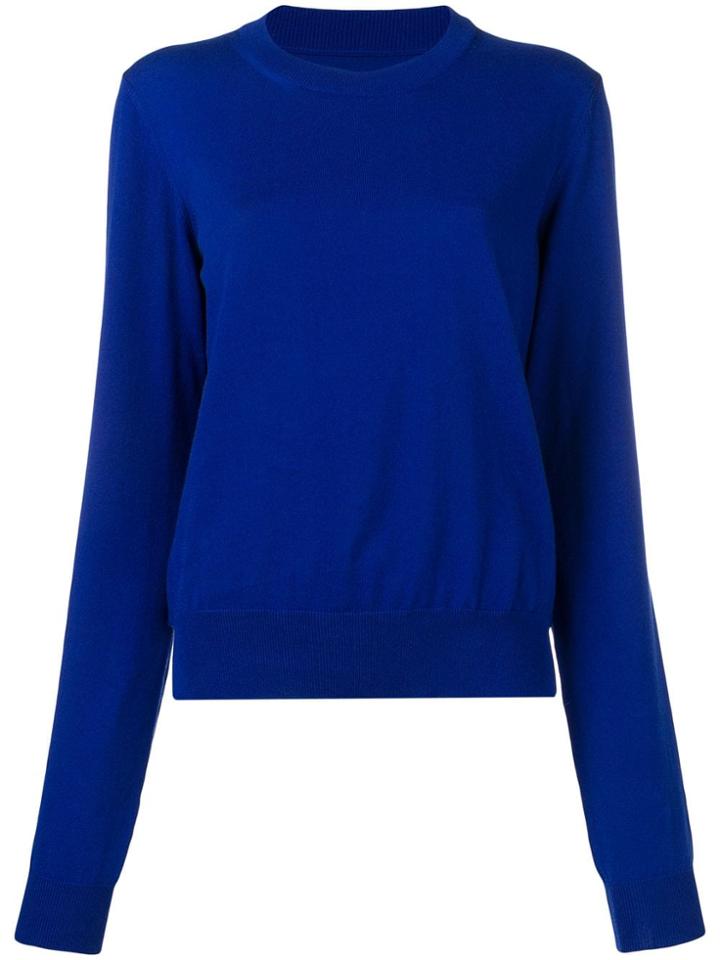 Maison Margiela Relaxed Fit Jumper - Blue