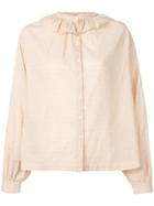 Masscob Ruffle Collar Shirt - Neutrals