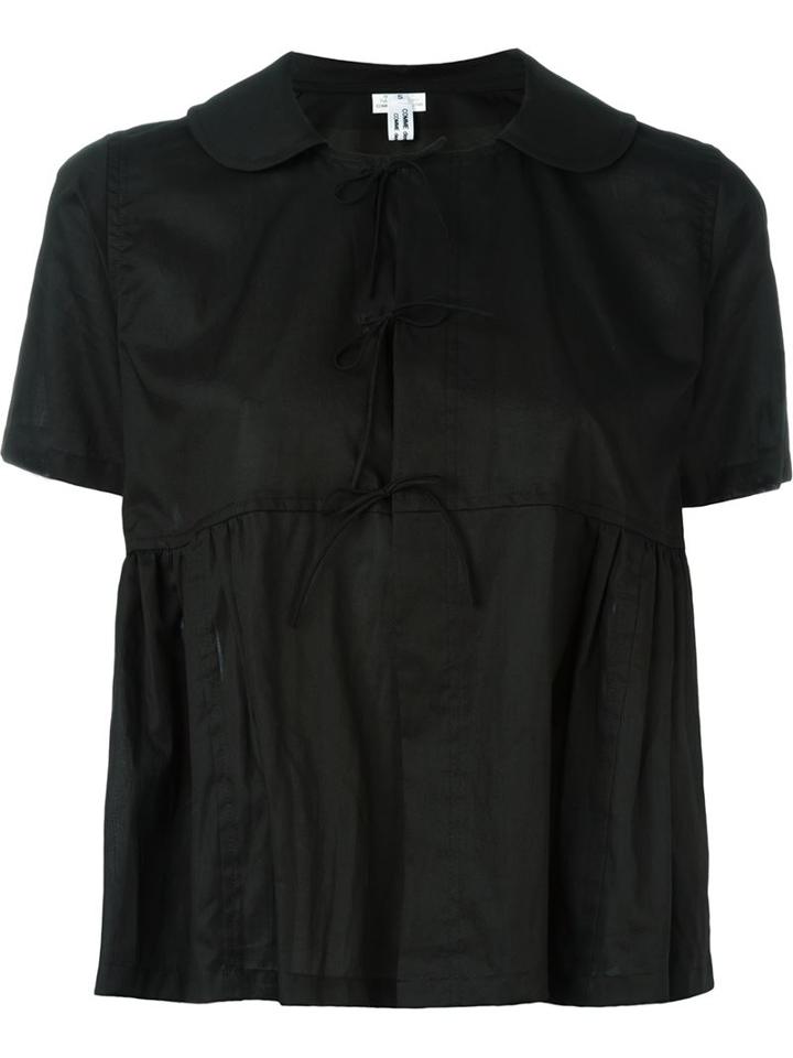 Comme Des Garçons Comme Des Garçons Round Collar Ruffled Blouse