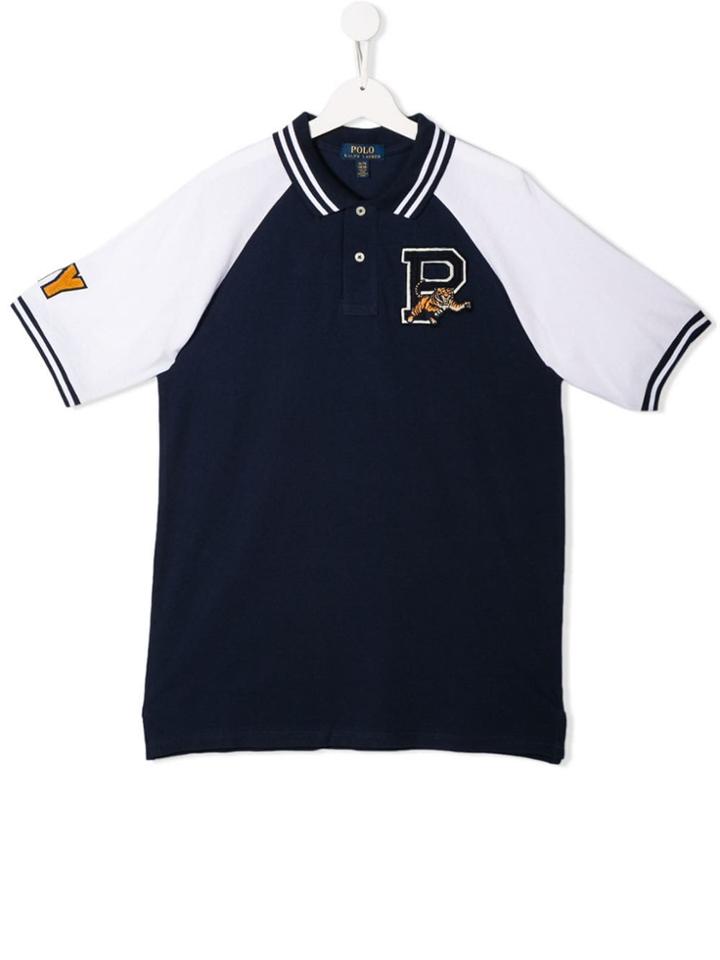 Ralph Lauren Kids Short Sleeved Polo - Blue