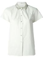 Carven Lace Collar Shirt, Women's, Size: 40, Green, Cotton/viscose/polyamide