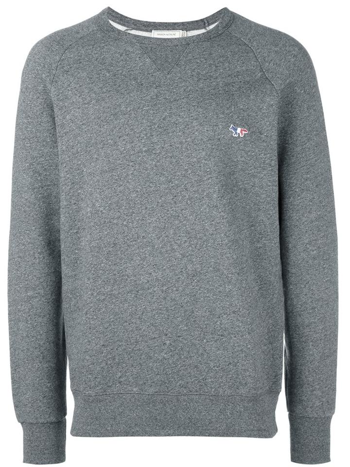 Maison Kitsuné Classic Sweatshirt, Men's, Size: Small, Grey, Cotton