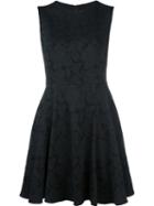 Dolce & Gabbana Floral Jacquard Dress, Women's, Size: 46, Black, Silk/cotton/polyester/viscose