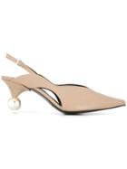 Yuul Yie Cut-out Pearl Pumps - Neutrals