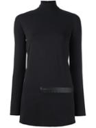 Y-3 Turtle Neck Jumper, Women's, Size: Small, Black, Cotton/spandex/elastane