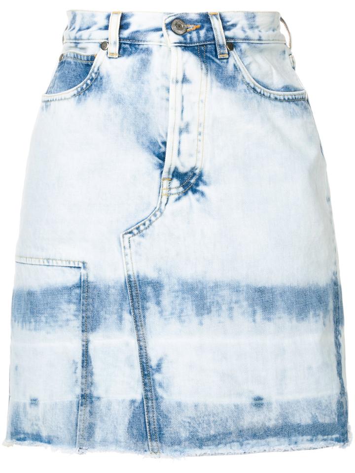 Golden Goose Deluxe Brand '80s Wash Denim Miniskirt - Blue