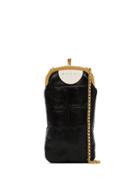 Marni Black Mini Mock Croc Leather Cross Body Bag