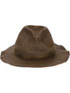 Horisaki Design & Handel Distressed Felt Hat, Men's, Size: Large, Brown, Beaver Fur