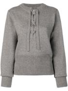 Isabel Marant Étoile Lace-up Sweater - Grey