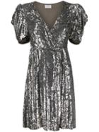 P.a.r.o.s.h. Short Sleeve Embellished Dress - Metallic