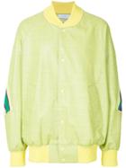 Facetasm Buttoned Bomber Jacket - Green