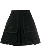 Matthew Adams Dolan A-line Mini Skirt - Black