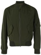 Aspesi Zipped Bomber Jacket, Men's, Size: Large, Green, Polyamide/polyester